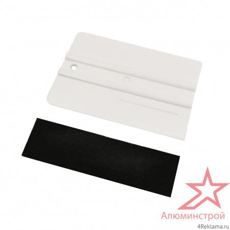 Ракель-выгонка UZLEX белоснежный, жёсткий, с фетровой насадкой