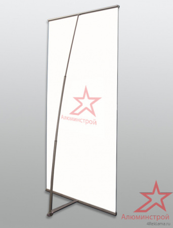 Мобильный стенд L-баннер 60х160 углепластиковый